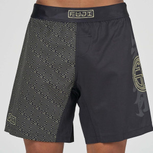 Shorts de Grappling - fuji - Noir - Bushido Flex Lite