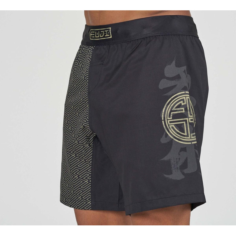 Shorts de Grappling - fuji - Noir - Bushido Flex Lite