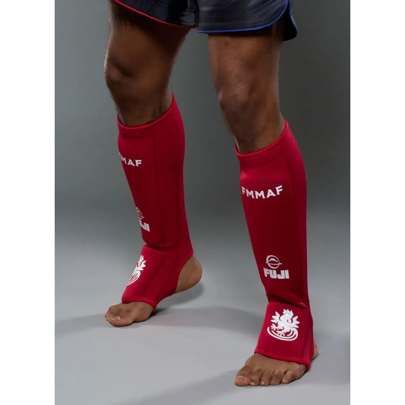 Protège-tibias - FUJI - Rouge - FMMAF