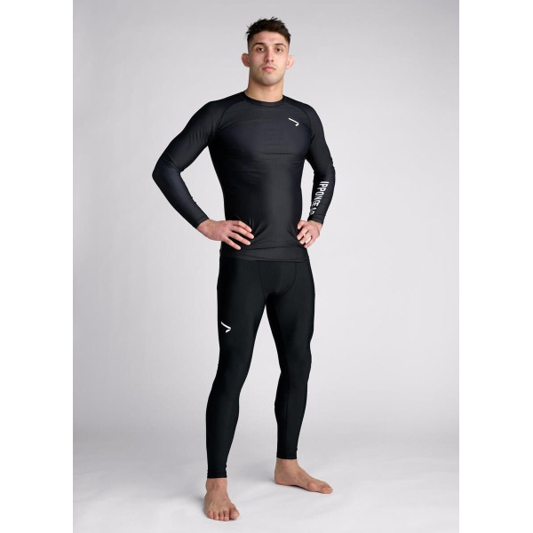 Pantalon De Compression noir - Spats Longs - IPPONGEAR - Essentiels