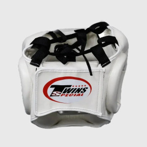 Casque de Boxe - Twins Special - Blanc - Protection Supérieure