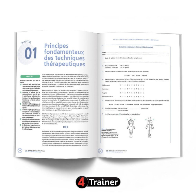 Livre Troubles Musculo-Squelettiques 4TRAINER | Prise en charge Rééducation TMS