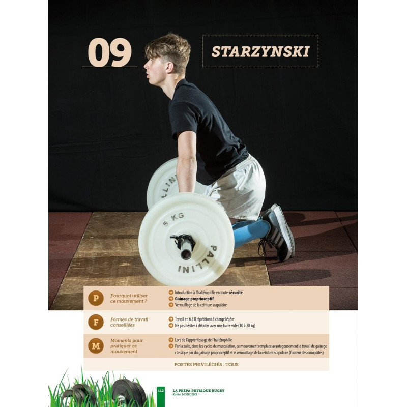 Livre La Prépa Physique Rugby 4TRAINER | Développement Force Xavier Mondenx
