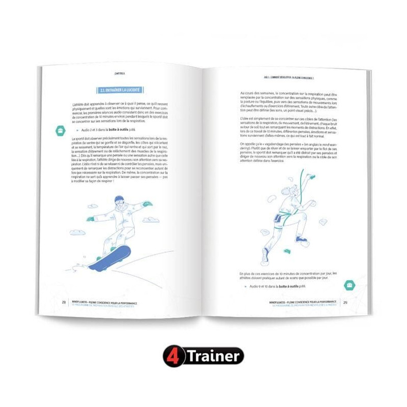 Livre MINDFULNESS 4TRAINER | Pleine Conscience Performance Sportive | Jean Fournier