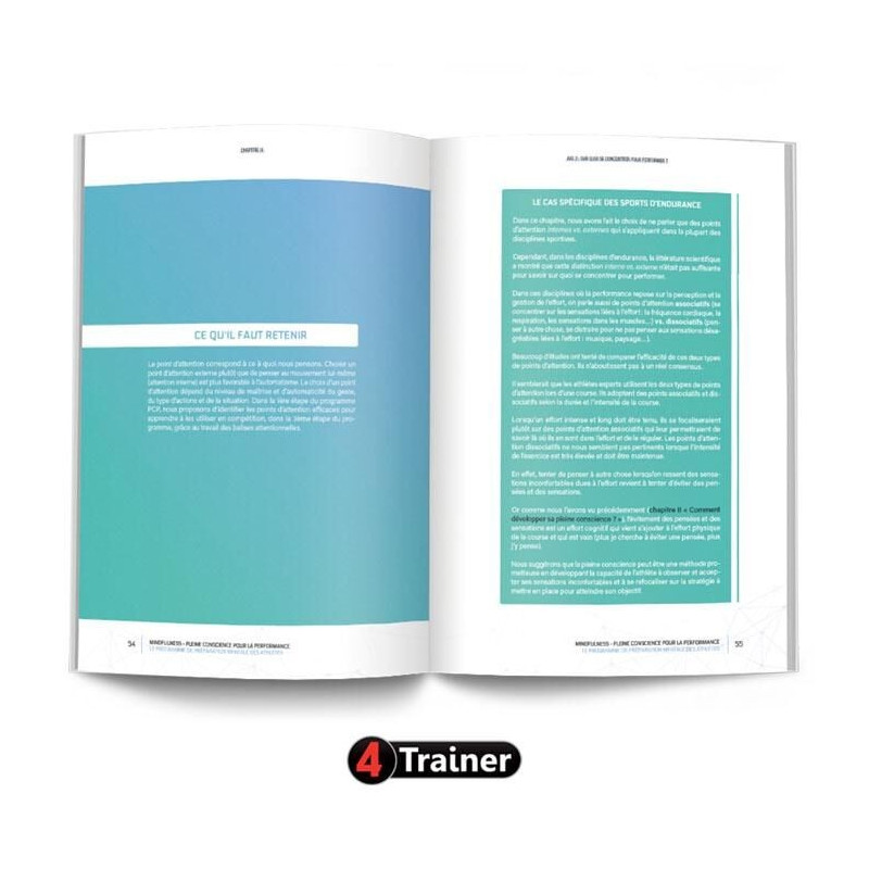 Livre MINDFULNESS 4TRAINER | Pleine Conscience Performance Sportive | Jean Fournier