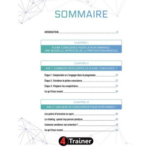 Livre MINDFULNESS 4TRAINER | Pleine Conscience Performance Sportive | Jean Fournier