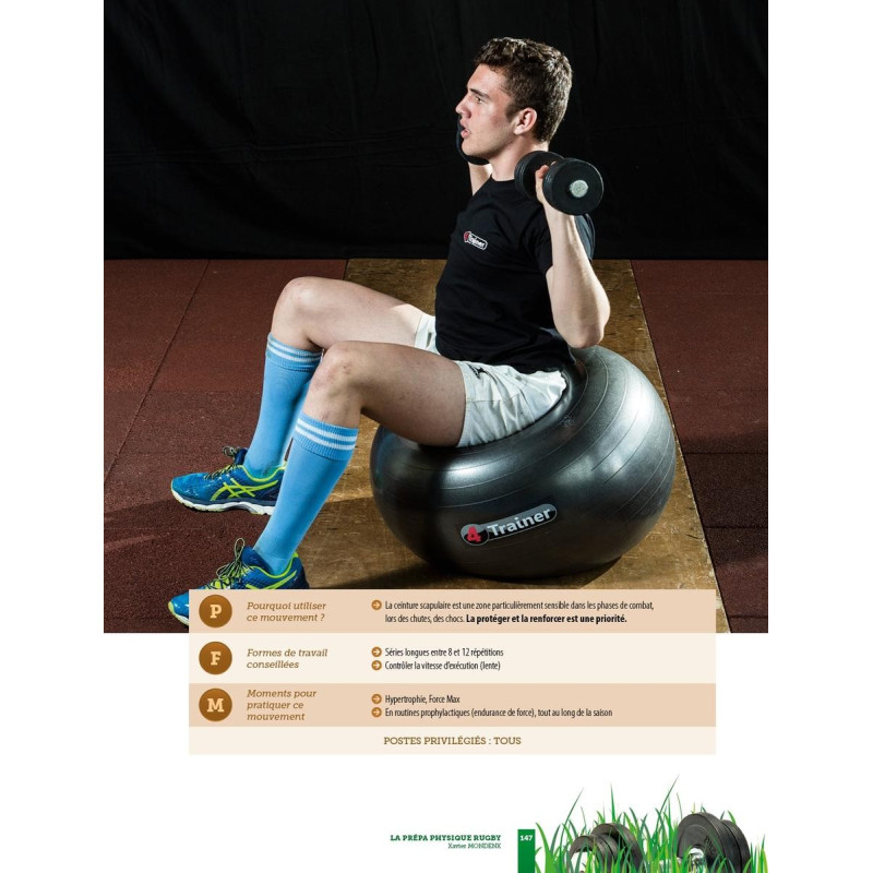 Livre La Prépa Physique Rugby 4TRAINER | Développement Force Xavier Mondenx
