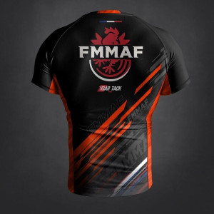 Rashguard - Bar Tack - Orange - Drift - Compétition FMMAF