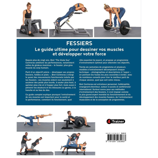Livre Fessiers 4TRAINER | Guide Ultime Entraînement Bret Contreras