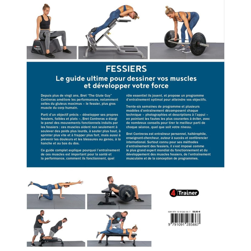 Livre Fessiers 4TRAINER | Guide Ultime Entraînement Bret Contreras