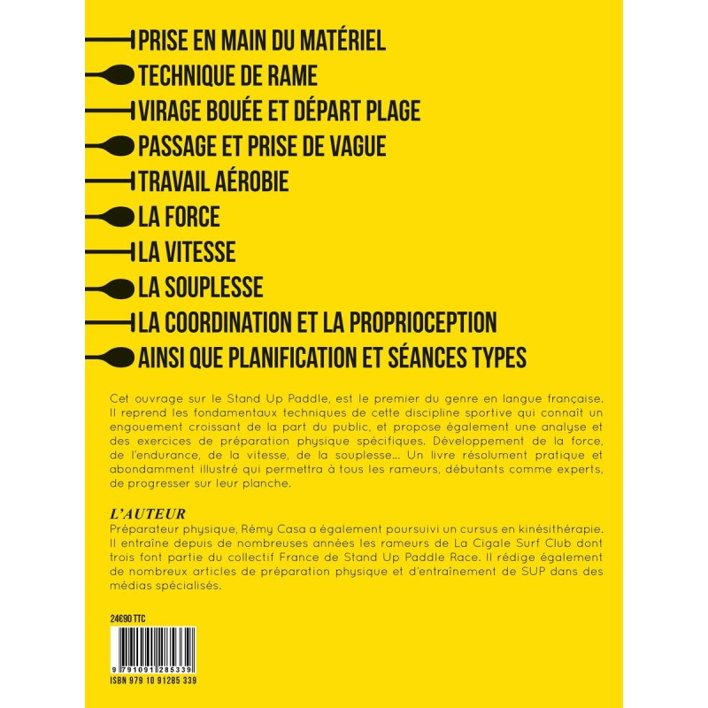 Livre Stand Up Paddle 4TRAINER | Entraînement technique Préparation physique | Rémy Casa