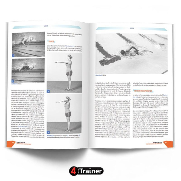 Livre Premier Triathlon 4TRAINER | Guide Complet Entraînement Natation Cyclisme Course