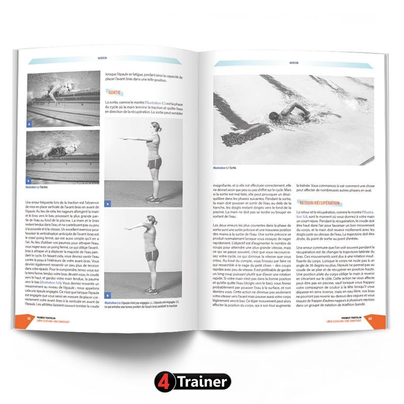 Livre Premier Triathlon 4TRAINER | Guide Complet Entraînement Natation Cyclisme Course