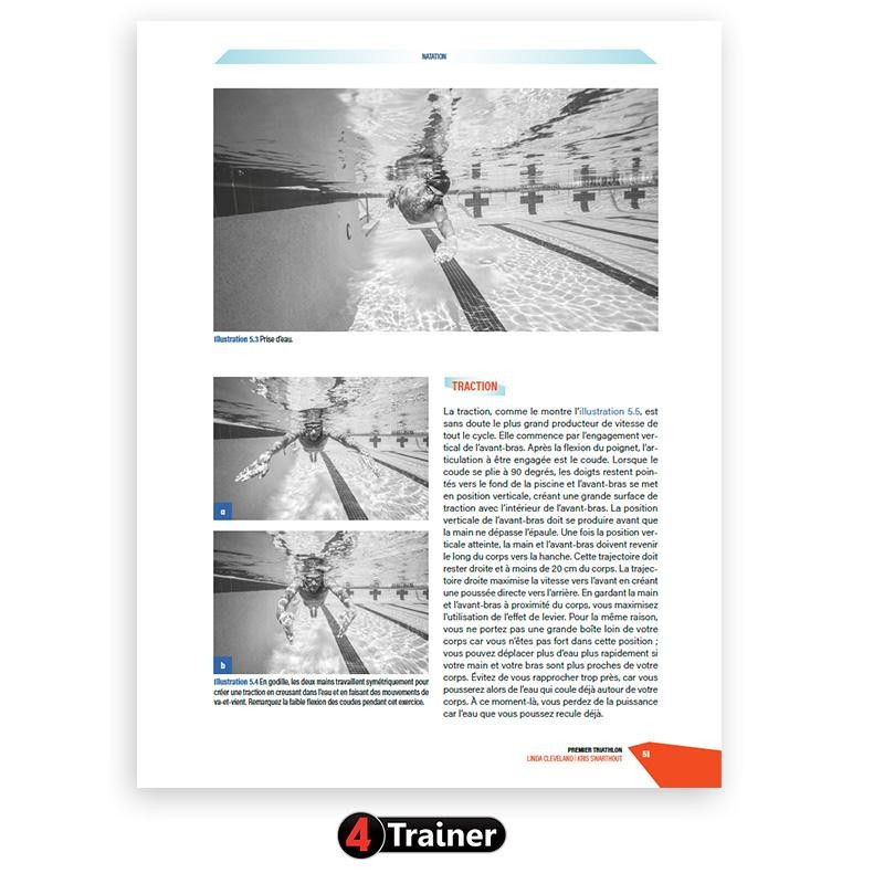 Livre Premier Triathlon 4TRAINER | Guide Complet Entraînement Natation Cyclisme Course