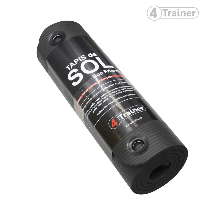 Tapis de Sol 4TRAINER | Noir | XL Antidérapant | 183x61cm