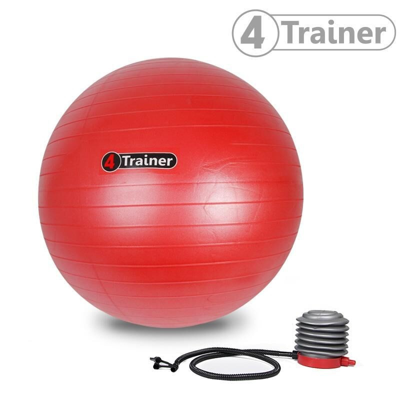 Ballon Suisse 4TRAINER | Rouge | 75 cm Anti-Éclatement