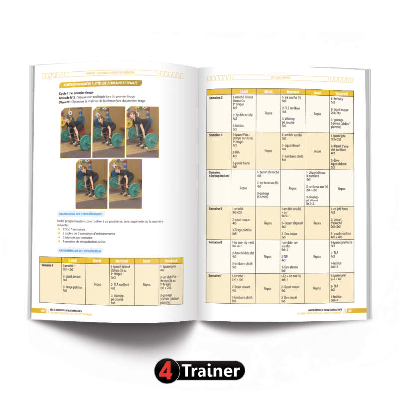 Livre Haltérophilie en 50 Correctifs 4TRAINER | Technique | Samson N'Dicka Matam