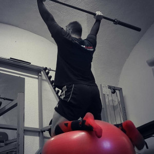 Ballon Suisse 4TRAINER | Rouge | 75 cm Anti-Éclatement