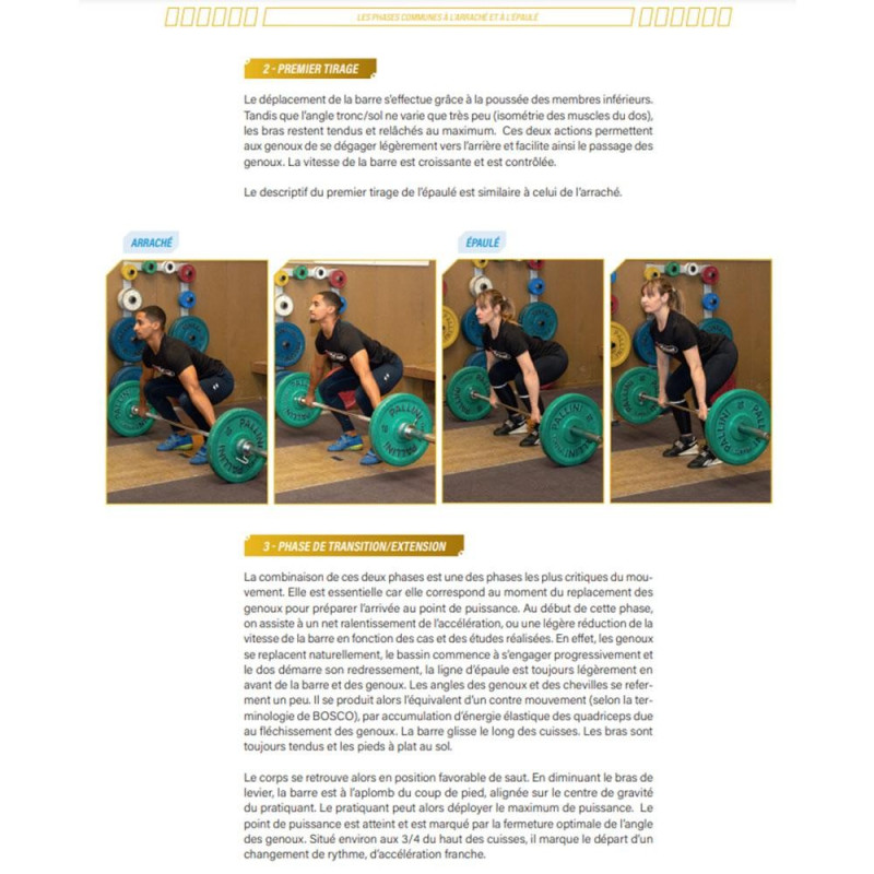 Livre Haltérophilie en 50 Correctifs 4TRAINER | Technique | Samson N'Dicka Matam