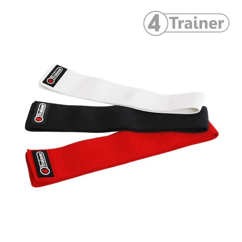 Bande de Résistance 4TRAINER | Blanc Noir Rouge | Squat Band Tissu
