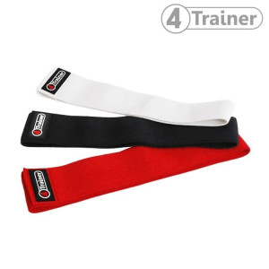 Bande de Résistance 4TRAINER | Blanc Noir Rouge | Squat Band Tissu