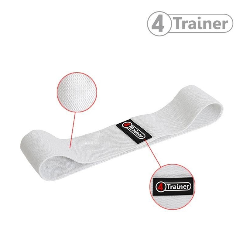 Bande de Résistance 4TRAINER | Blanc Noir Rouge | Squat Band Tissu