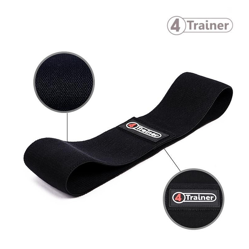 Bande de Résistance 4TRAINER | Blanc Noir Rouge | Squat Band Tissu