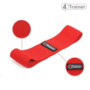 Bande de Résistance 4TRAINER | Blanc Noir Rouge | Squat Band Tissu