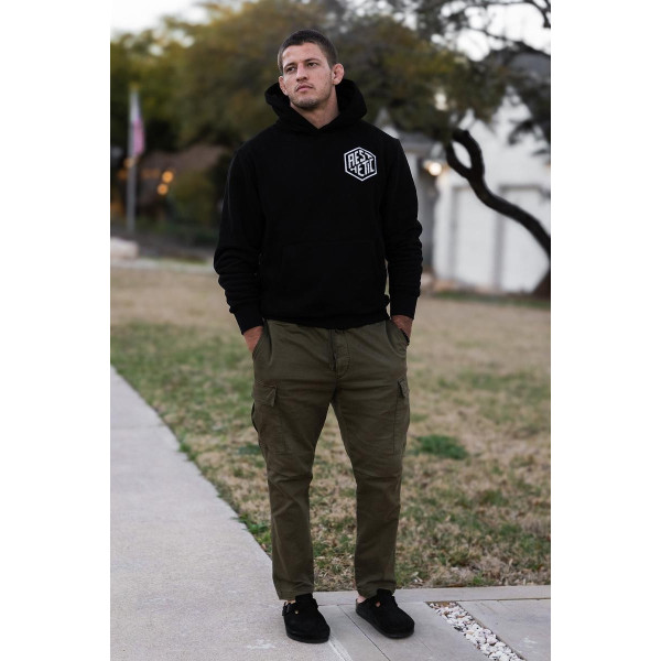 Hoodie Aesthetic - Noir - Varsity Fleece