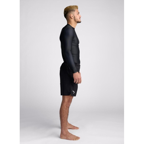 Rashguard Manche Longue Ippon Gear Noir - Essential