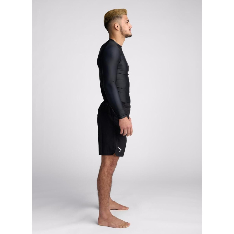 Rashguard Manche Longue Ippon Gear Noir - Essential