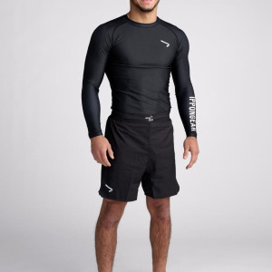 Rashguard Manche Longue Ippon Gear Noir - Essential