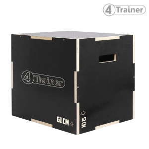 Plyobox 4TRAINER | 3 en 1 | Bois Surface Anti-dérapante