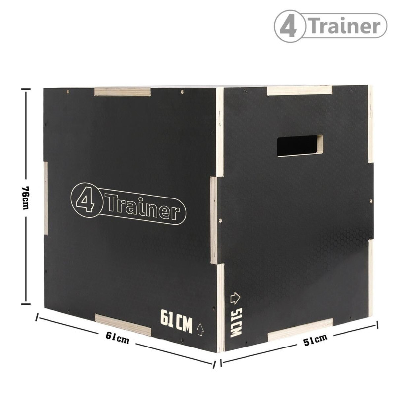 Plyobox 4TRAINER | 3 en 1 | Bois Surface Anti-dérapante