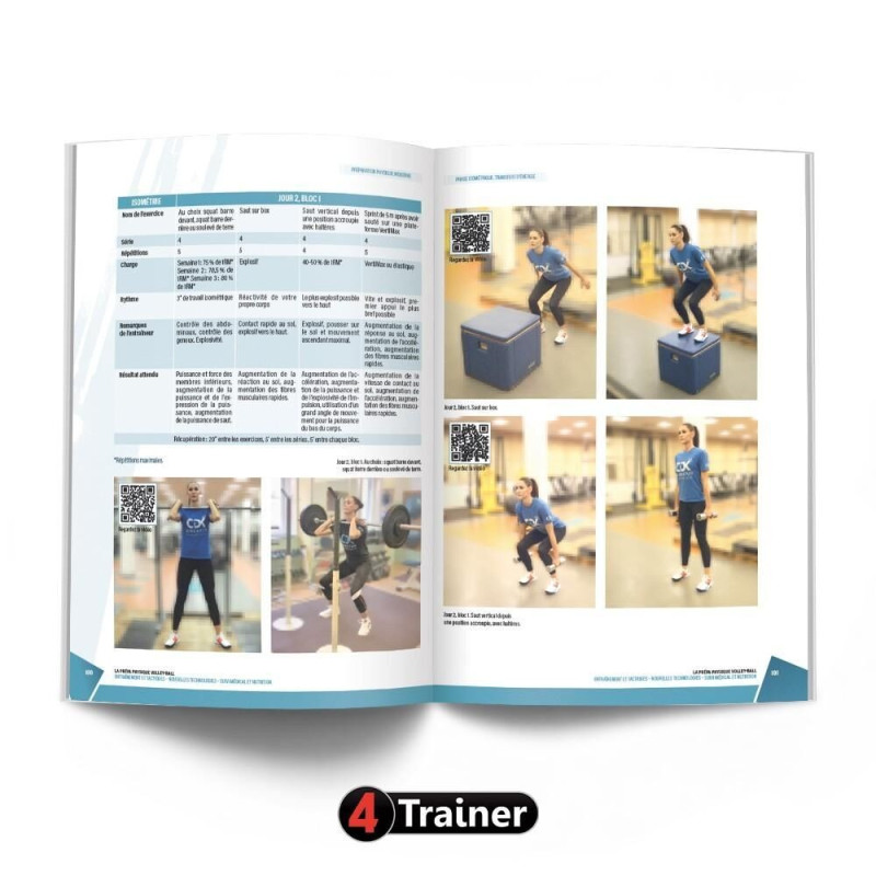 Livre La Prépa Physique Volley-Ball 4TRAINER | Guide Entraînement