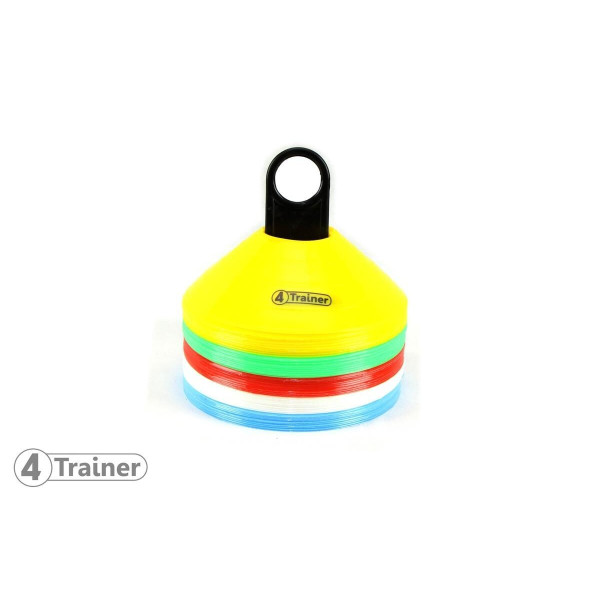 Repères d'Entraînement 4TRAINER | Multicolores | Lot de 50 Cônes Souples