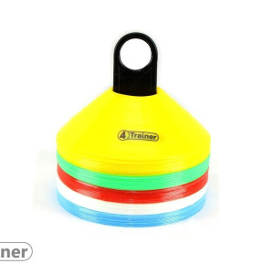 Repères d'Entraînement 4TRAINER | Multicolores | Lot de 50 Cônes Souples