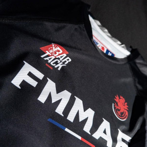 Rashguard - Bar Tack - Blanc - Drift - Compétition FMMAF