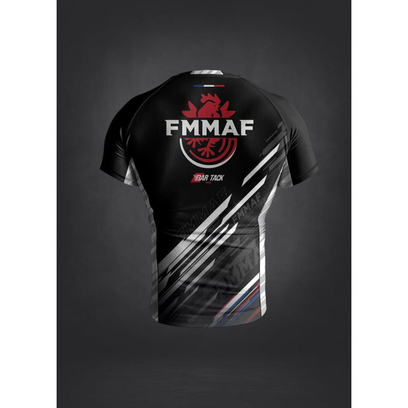 Rashguard - Bar Tack - Blanc - Drift - Compétition FMMAF
