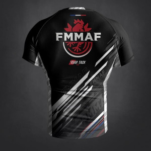 Rashguard - Bar Tack - Blanc - Drift - Compétition FMMAF