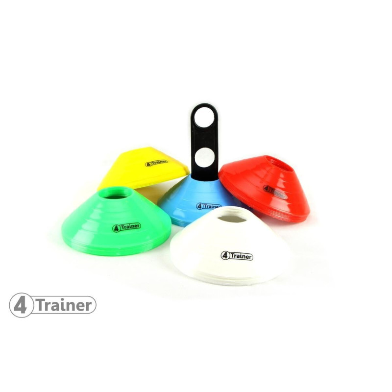 Repères d'Entraînement 4TRAINER | Multicolores | Lot de 50 Cônes Souples