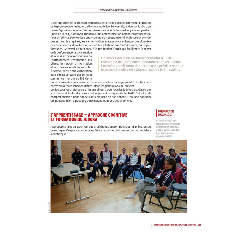 Livre JUDO 4TRAINER | Entraînement Cognitif Analyse Activité Patrick ROUX