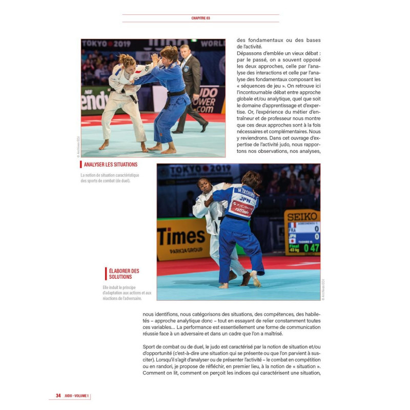 Livre JUDO 4TRAINER | Entraînement Cognitif Analyse Activité Patrick ROUX