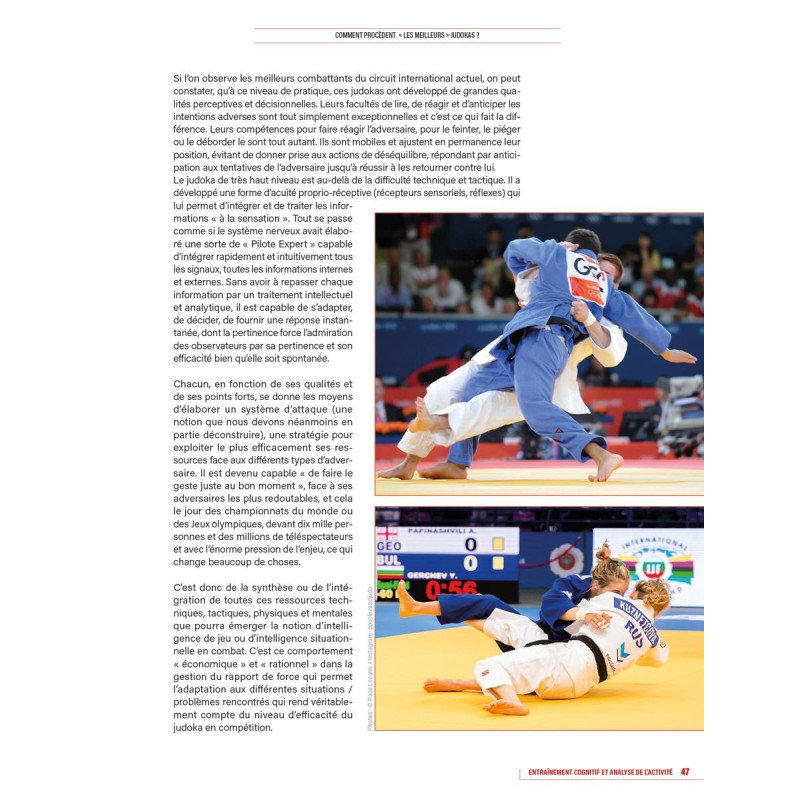 Livre JUDO 4TRAINER | Entraînement Cognitif Analyse Activité Patrick ROUX