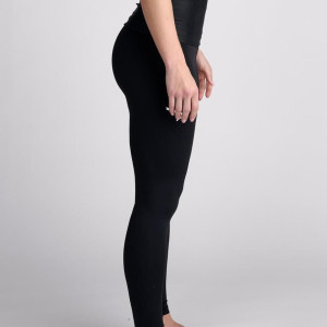 Pantalon de compression noir pour femme - legging Long - Spats Ippongear Essential Femme