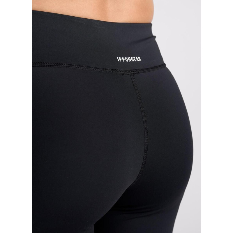 Pantalon de compression noir pour femme - legging Long - Spats Ippongear Essential Femme