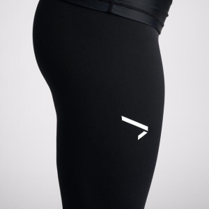 Pantalon de compression noir pour femme - legging Long - Spats Ippongear Essential Femme