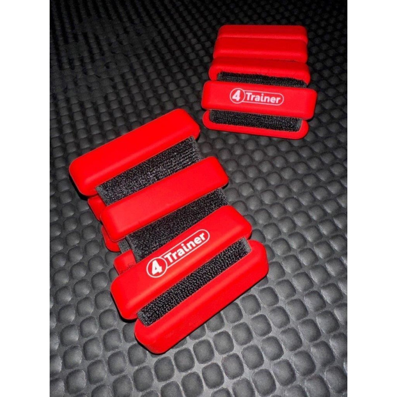 Bandes Lestées 4TRAINER | Rouge | Silicone 2x1kg