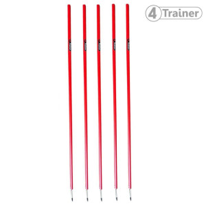 Piquets de Slalom 4TRAINER | Rouge | Lot de 5 - 160cm