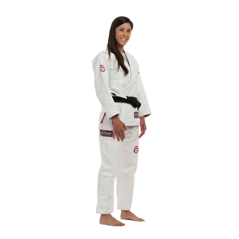 Kimono BJJ Fuji Sports | Blanc Rouge | Suparaito Crane Edition